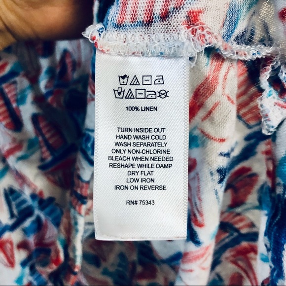 ⛵️Kenar Red, White, Blue Sailboat Tank (Small) ❤️🤍💙 Cute, Perfect for Summer! - Picture 6 of 6